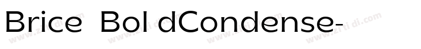 Brice  Bol dCondense字体转换